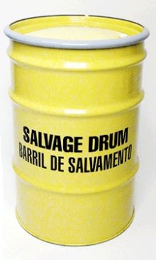 30 Gallon Steel Salvage Drums - Lined